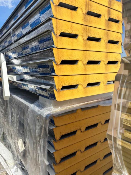 Płyty warstwowe II gatunek PIR – ścienne i dachowe, 40-160mm