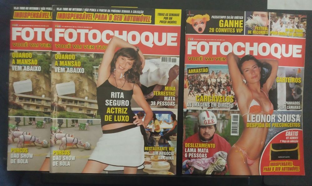 Revistas: Play Magazine, Gadget, FotoChoque, Stuff, BGamer, Newsweek,