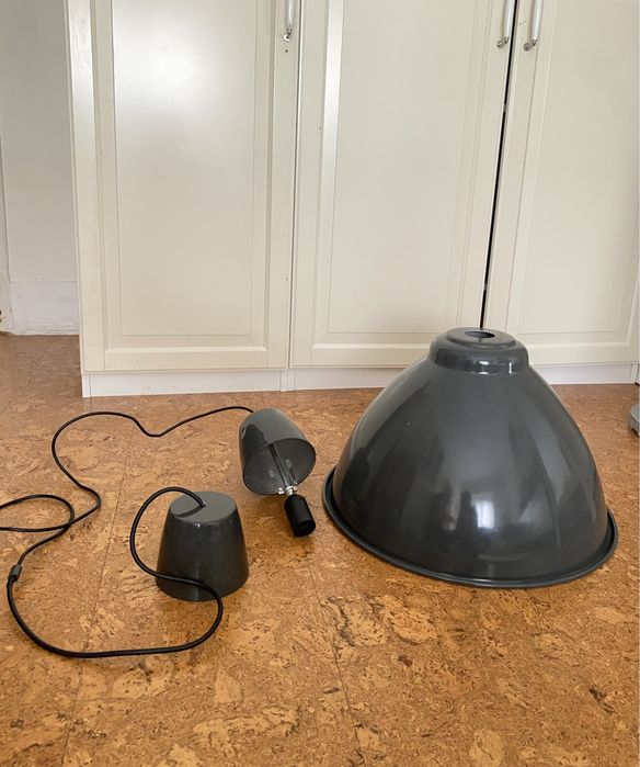 Candeeiro suspenso cinza IKEA