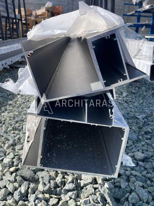 Konstrukcja Aluminiowa Zadaszenia - Profile 7m - Słupy Belki Uszczelki