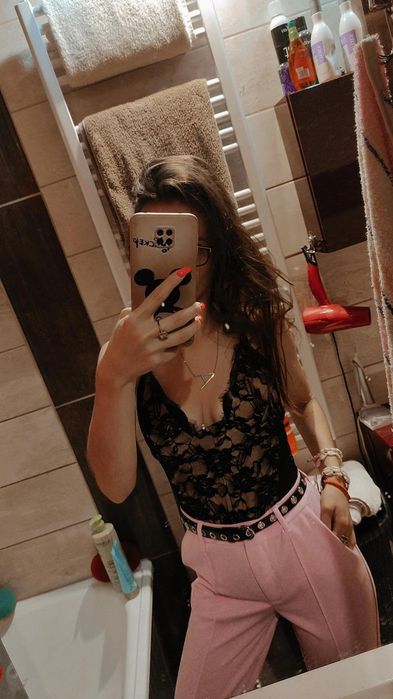 Body czarne koronkowe