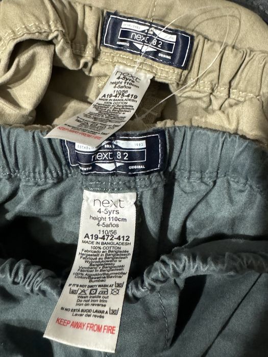 Spodnie Next , zestaw 4-5 lat
