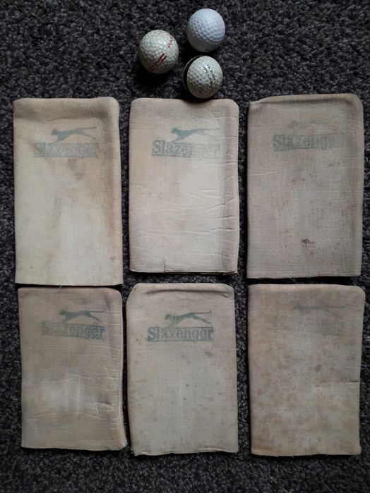 Golfe vintage - trolley, saco e tacos Slazenger
