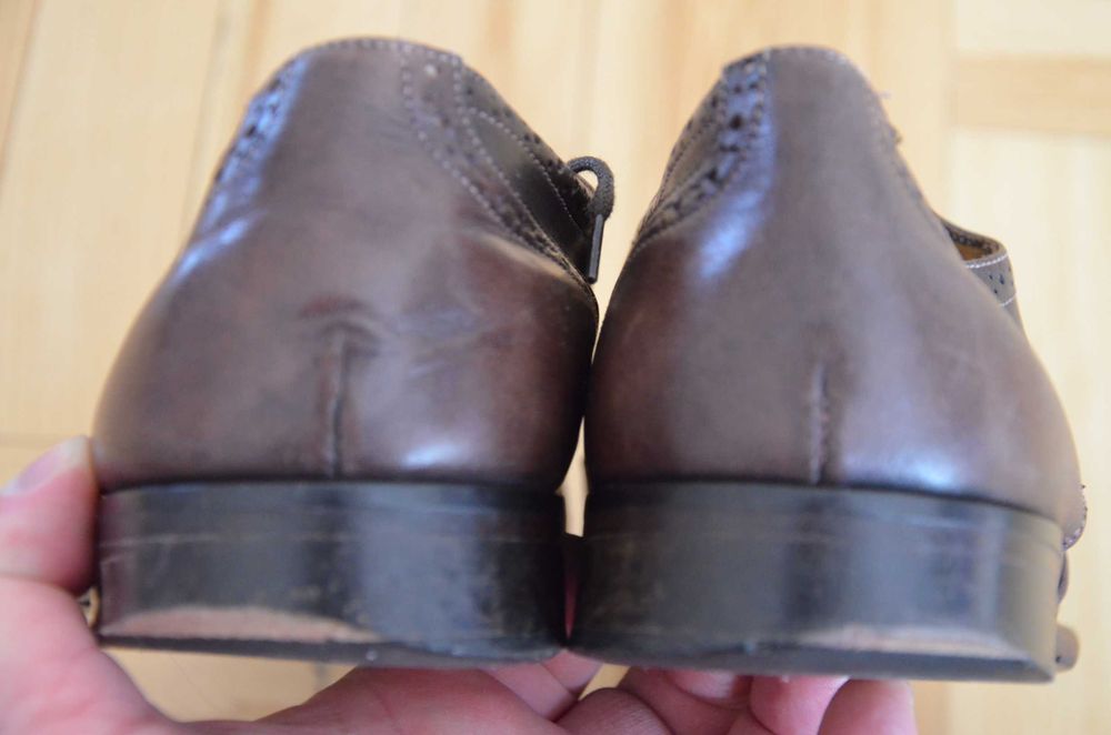 Buty brogsy wizytowe Florsheim 44 wkł.29,5 całe ze skóry Made in Italy
