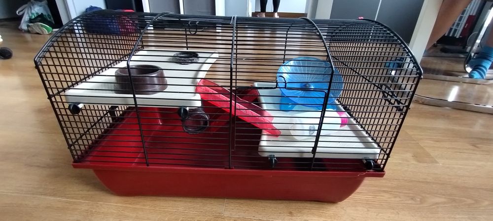 Klatka dla chomika  myszy szczura duży zestaw