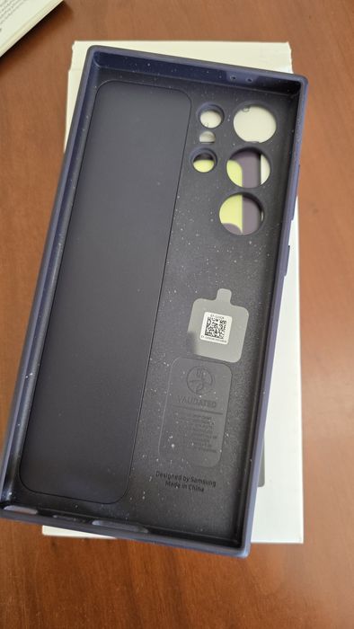 Samsung Capa de Silicone com Fita Galaxy S24 Ultra Violeta Escuro