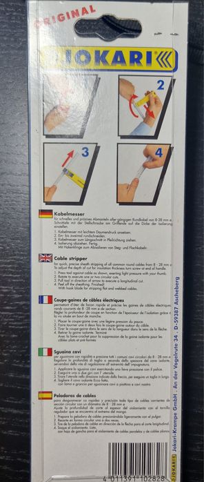 Descornador cabos electricos Jokari
Original e profecional 
Apenas 15