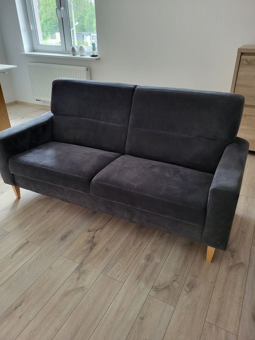 Sofa kolor grafit stan bdb 188cm długość