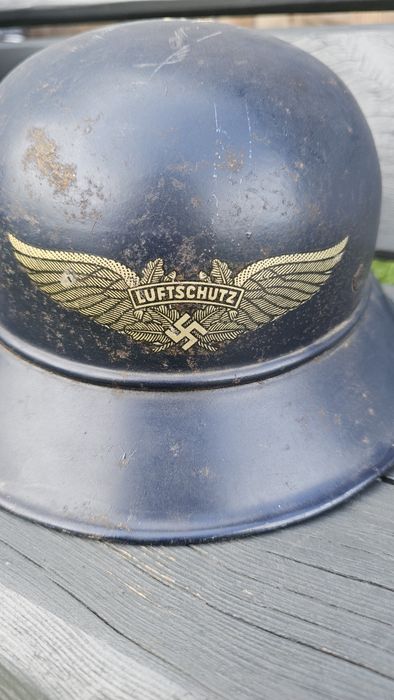 Hełm niemiecki gladiator luftschutzu oryginał