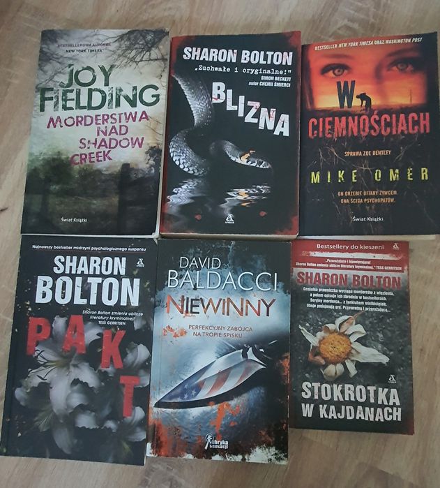 Kryminał, thriller- zestaw książek