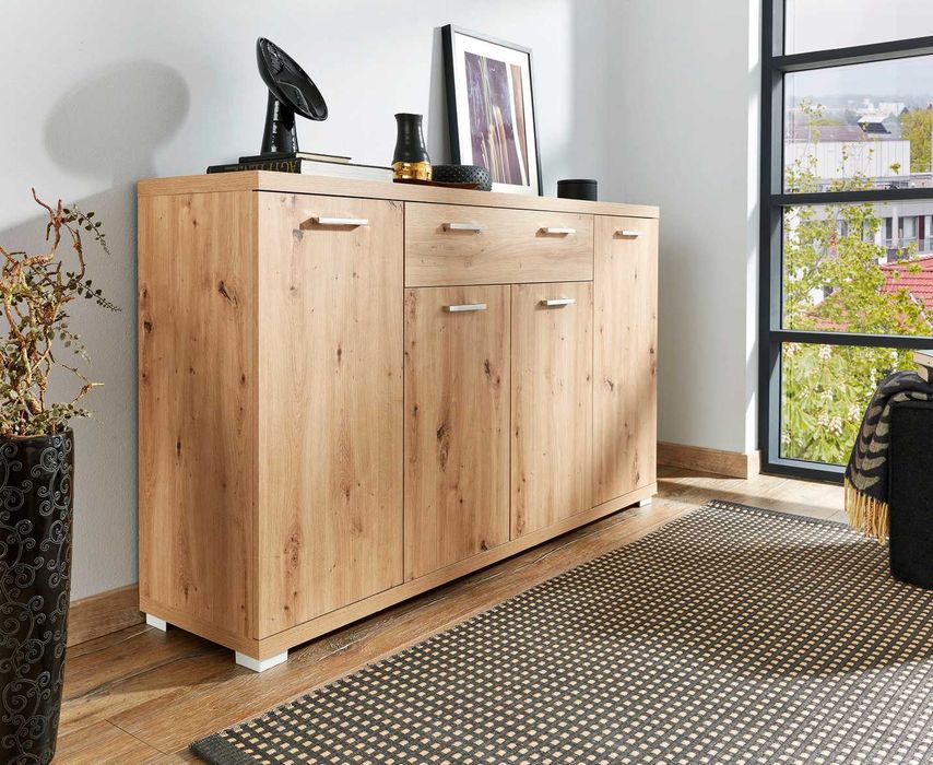 Okazja w zw z likwidacją Fabryki! Komoda kolor: dąb artisan 160 cm. Gruba płyta. Odbiór osobisty
