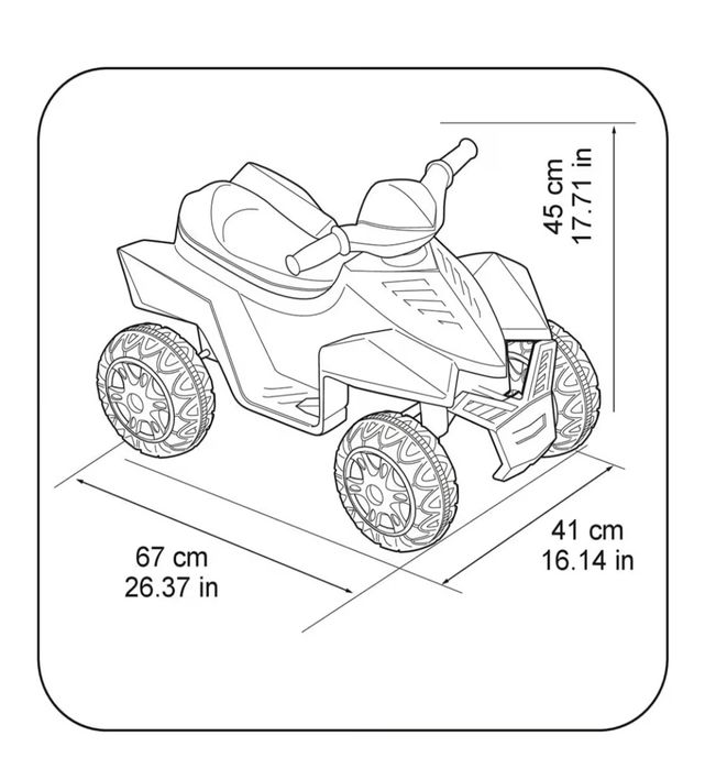Moto 4 Elétrica Quad Racy Feber Pink 6V 18M+