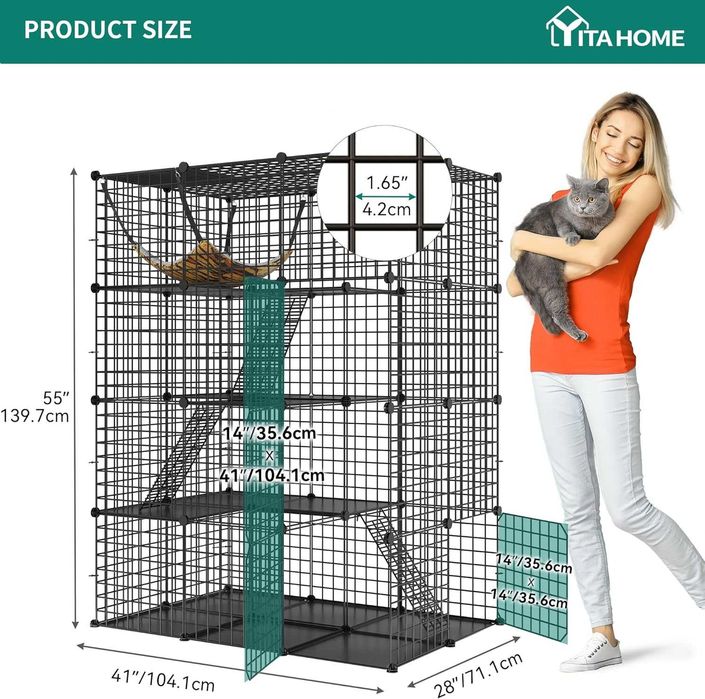 Wybieg woliera XXL klatka kojec dla kota psa kur papug drapak domek