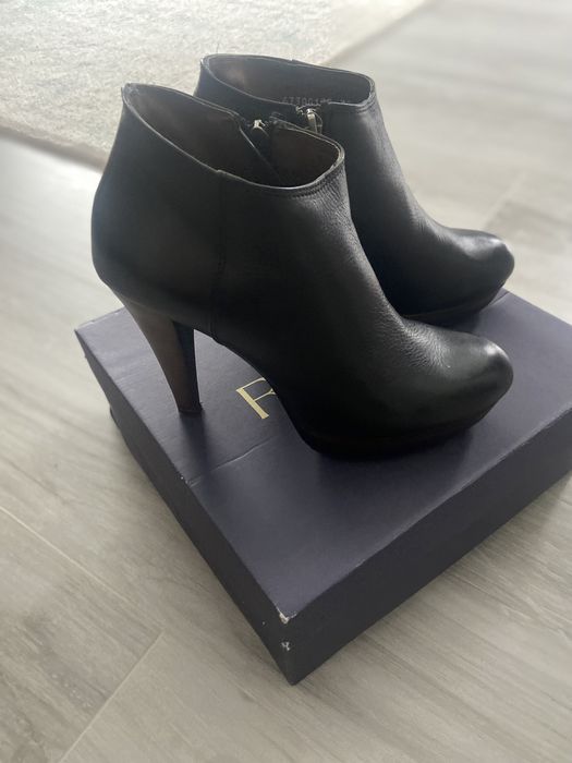 Botki kozaczki Ryłko 39 czarne skóra