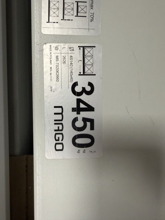 NOWE Belki Regałowe MAGO 3450 mm - Trawersy Paletowe