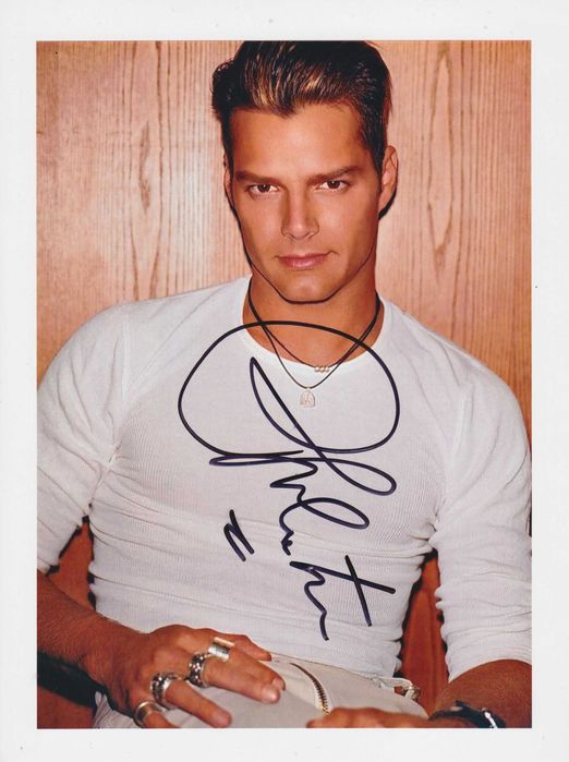 Ricky Martin - autograf, fotografia 15x21 cm