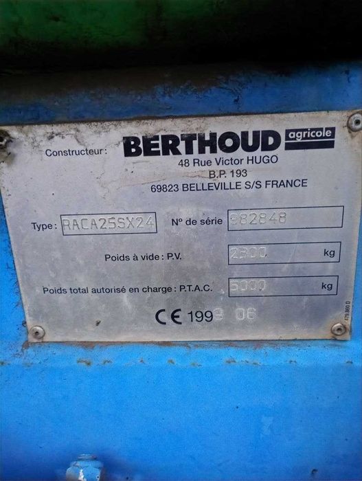 Оприскувач Berthoud Racer 1999