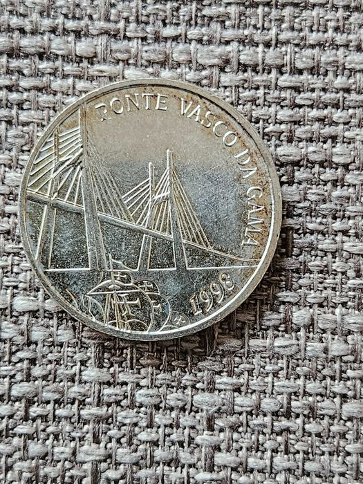 Moeda 500 escudos, prata ,Ponte Vasco da Gama