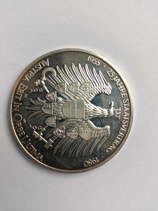 Austria Hofreitschule 1980 Medal Srebro Ag 925 waga 35 gram