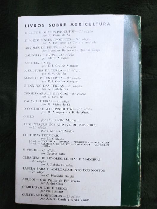 Culturas hortícolas – Alberto Gardé / Nydia Gardé	- 1971*