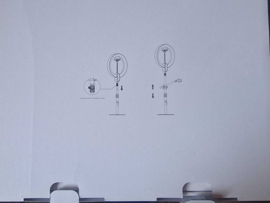 Lampa pierścieniowa LED ze statywem zmienna temperatura