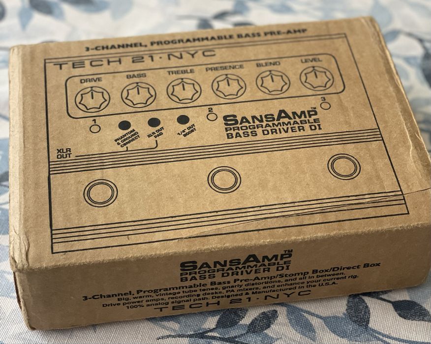 Tech 21 SansAmp Bass Driver D.I. Programavel .