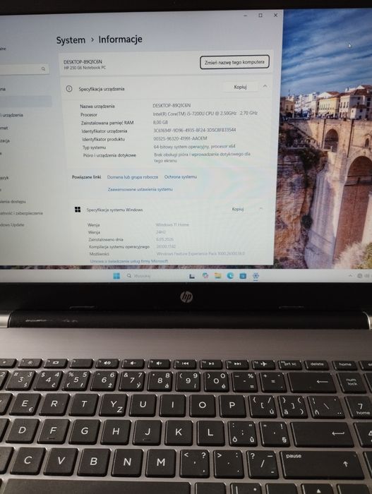 Hp 250 g6 notebook
