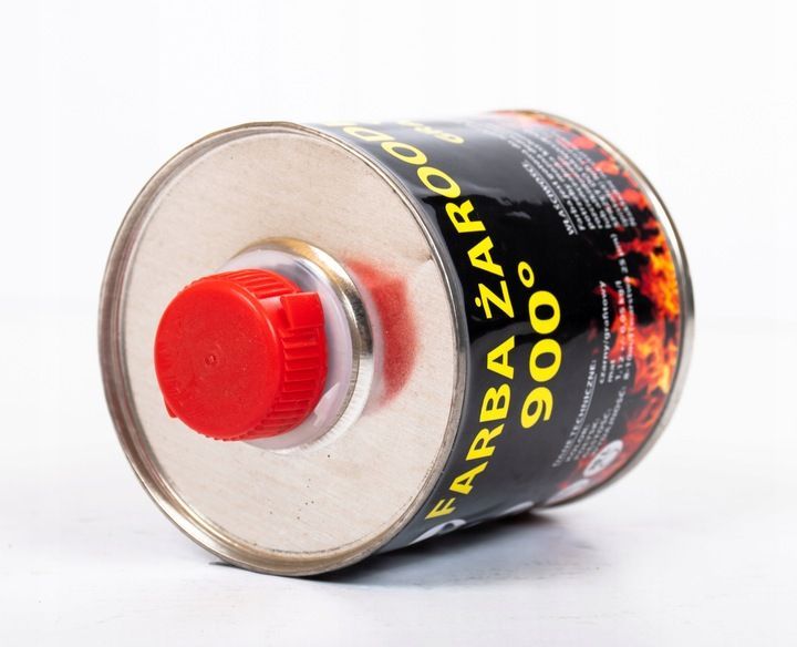 farba lakier żaroodporna do kominków grilla czarna 0,25l trwała wydajna hit