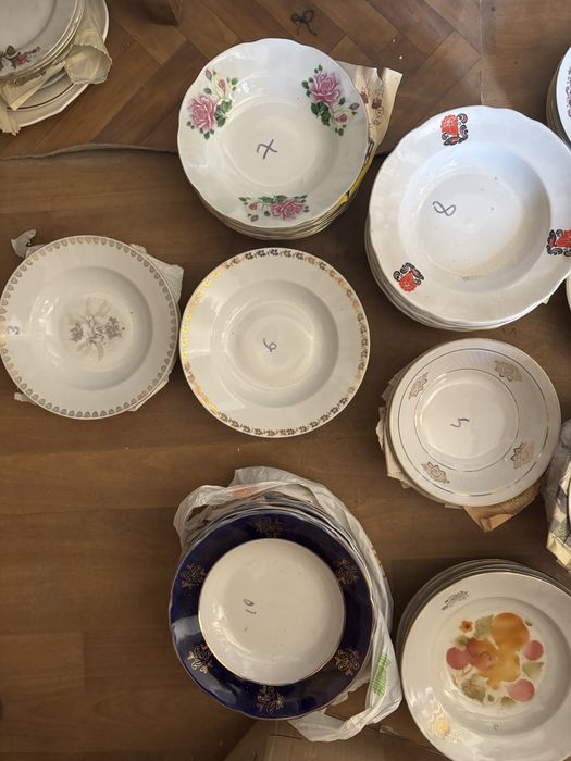 Тарілки блюда супові підставні десертПОСУД СРСР сервиз сервіз поштучно