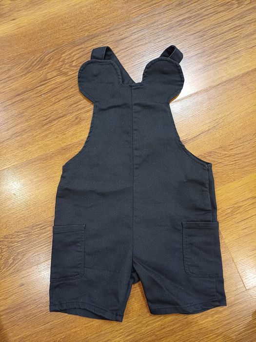 Krótkie ogrodniczki Myszka Miki H&M rozm. 80 cm - stan bardzo dobry