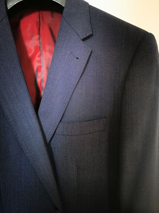 Blazer/casaco Cortefiel, azul, SlimFit, tamanho 52, 100% lã, como novo