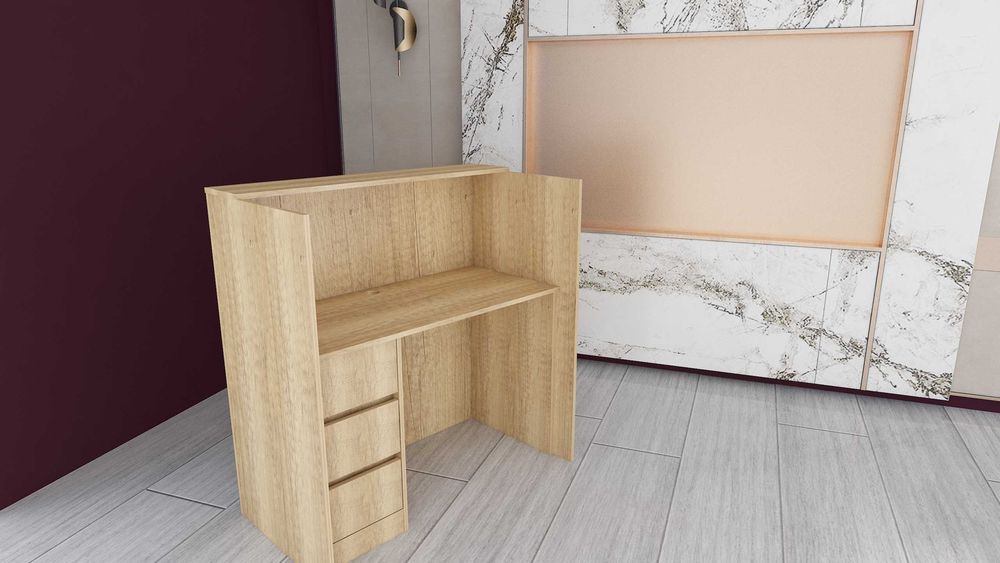 Lada recepcyjna Marini, prosta NA WYMIAR – dowolne wymiary | Producent