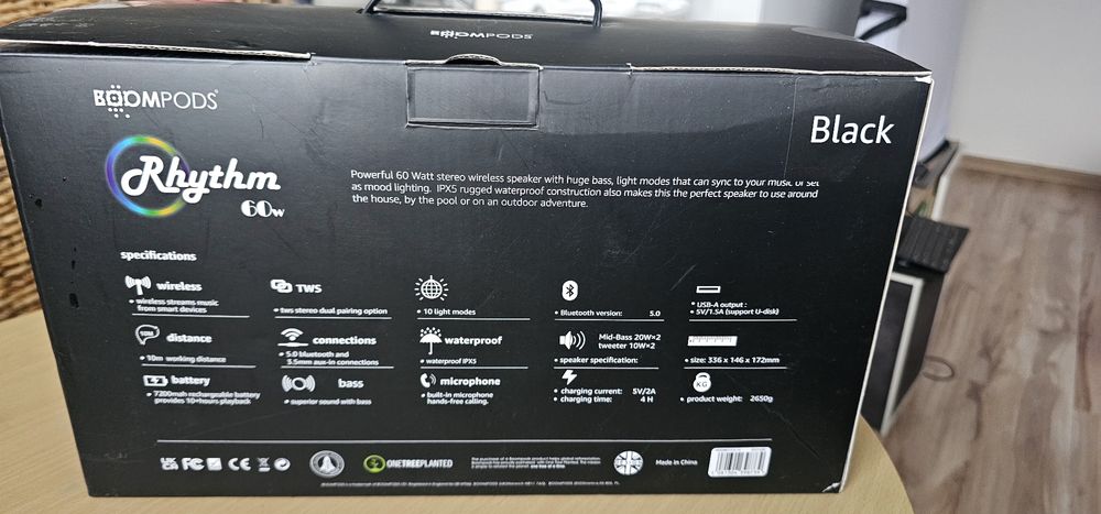 Głośnik przenośny imprezowy bluetooth