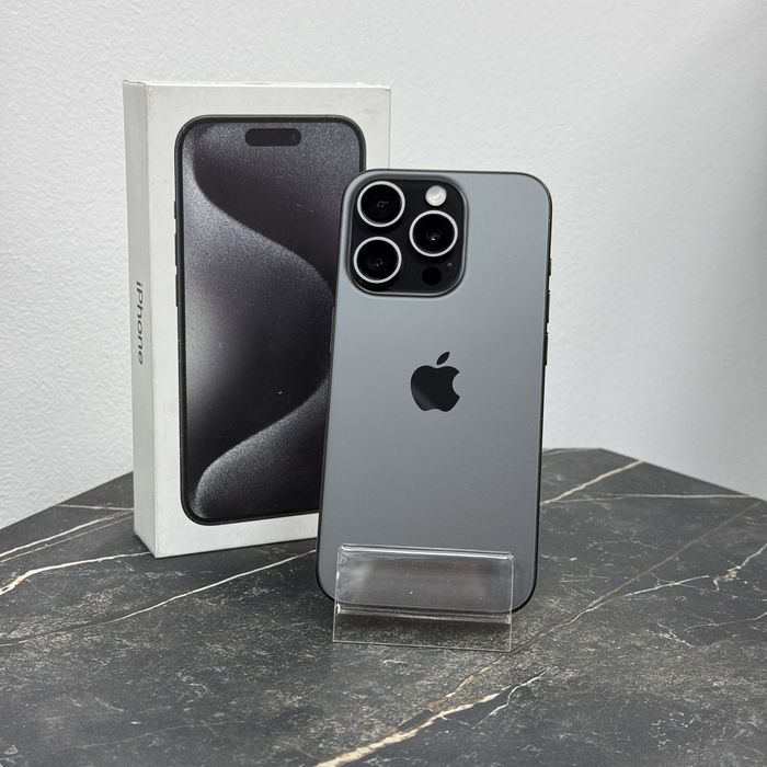ІДЕАЛ | iPhone 15 Pro •256Gb• Phis. Sim•Black Titanium | ГАРАНТІЯ Київ