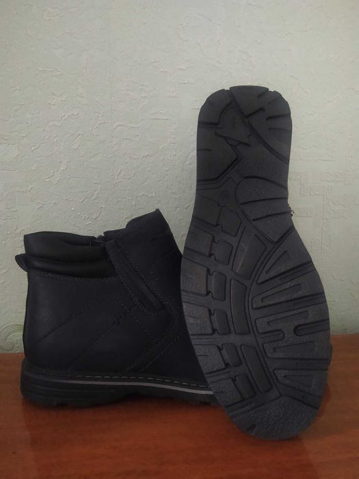Чоботи зимові чоловічі шкіряні