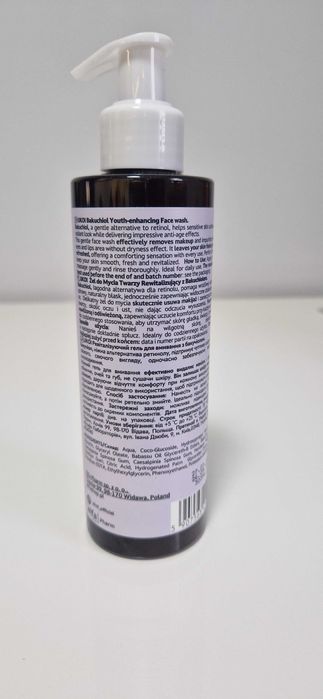 UKOI Żel do Mycia Twarzy Rewitalizujący z Bakuchiolem 200 ml