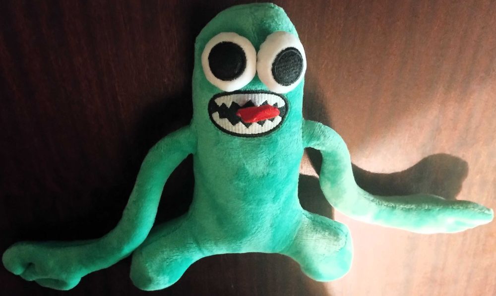 Green Peluche Rainbow Friends Novo Colecção
