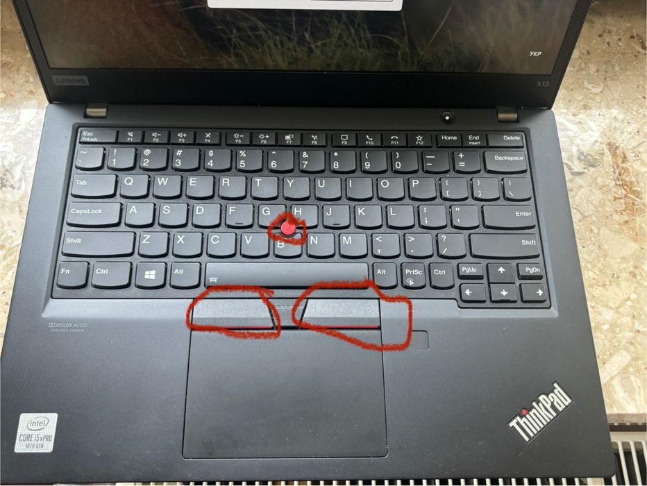 Lenovo ThinkPad X13 сенсорний i5-10310u 256gb M2 8gb Ram 13.3” FHD IPS