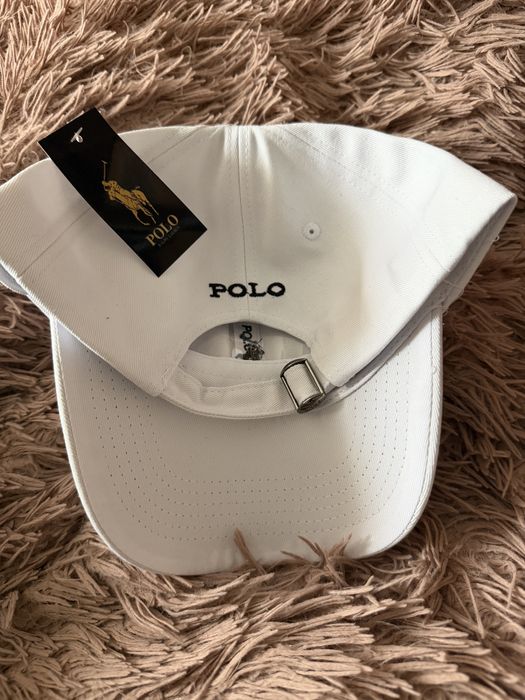 Biała Czapka Ralph Lauren