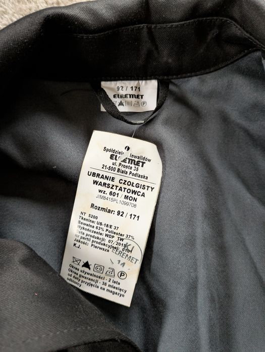 Ubranie czołgisty warsztatowca wz.601 MON bluza 92/171