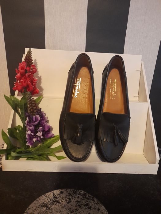 Mocassin em pele preto