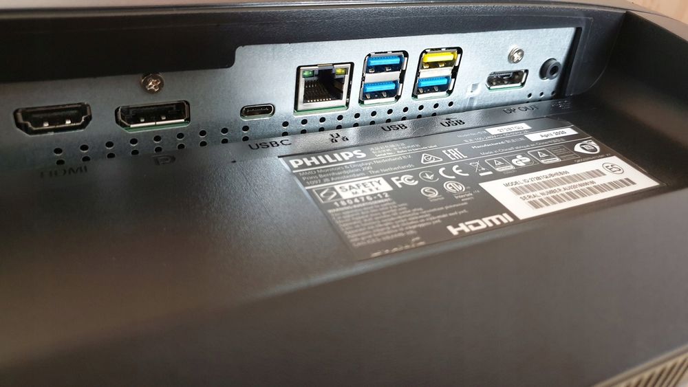 Monitor LED Philips 272B7QU 27" 2k IPS HDMI DP USB-C RJ-45 kable kl. A