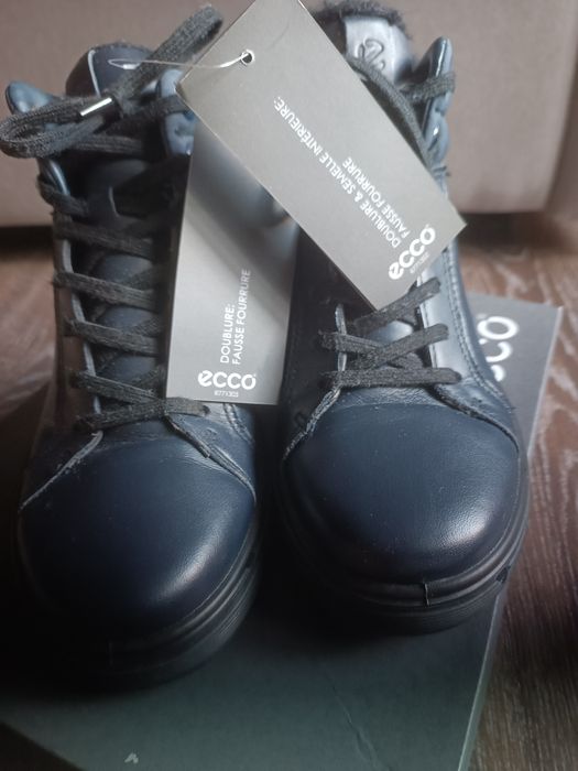 ботінки черевички чобітки ecco  32(13,5) 19.5-20 см шкіряні