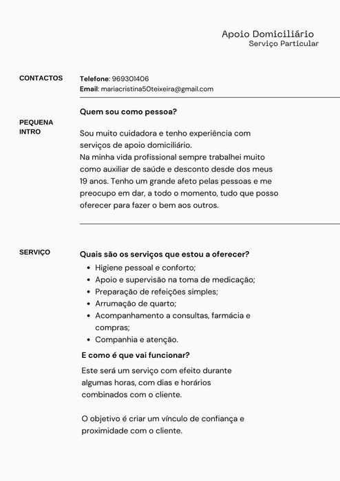 Serviço de apoio domiciliário