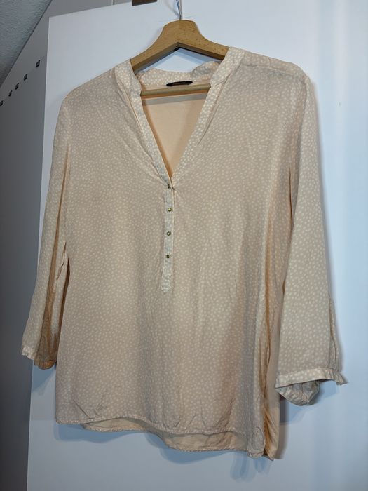 Różowa bluzka Massimo Dutti M różowa koszula Massimo Dutti 38 bluzka M