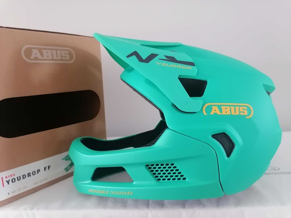 Kask rowerowy fullface Abus Youdrop FF Sage Green S 48-55cm