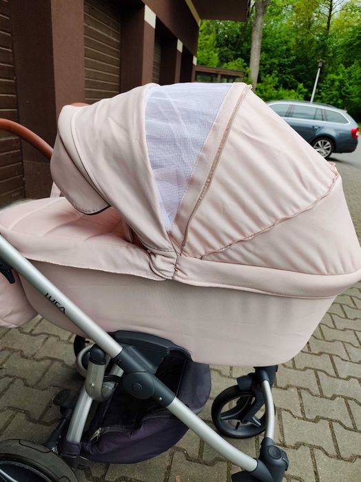 Śliczny wózek dla dziewczynki Bebetto Luca 2w1