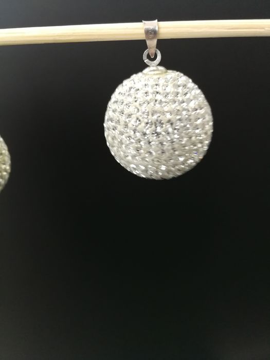 Komplet srebrny Swarovski