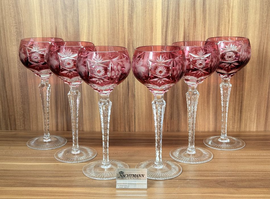 Хрустальные фужеры для вина Nachtmann серия Traube GDR Германия