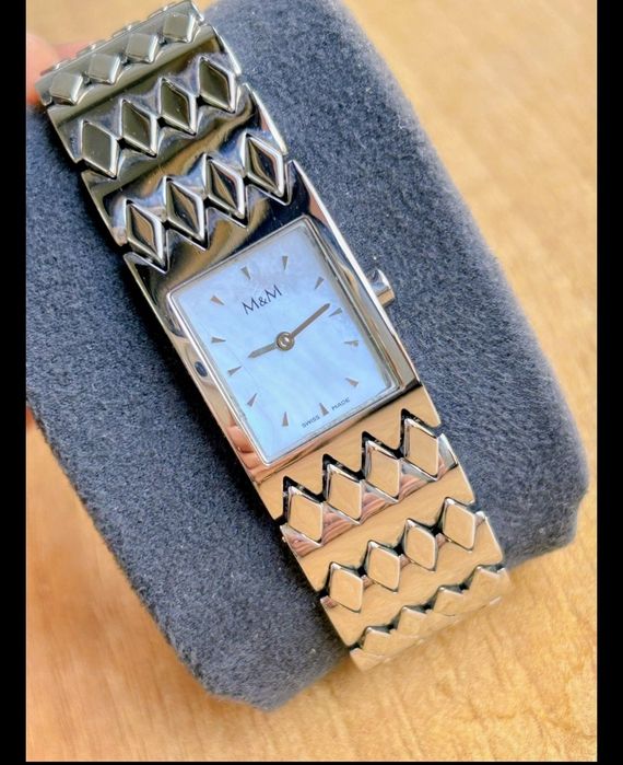 Zegarek Vintage Swiss M&M Masa perłowa